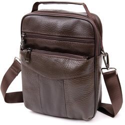 Мессенджер чоловічий вертикальний720394 Коричневий