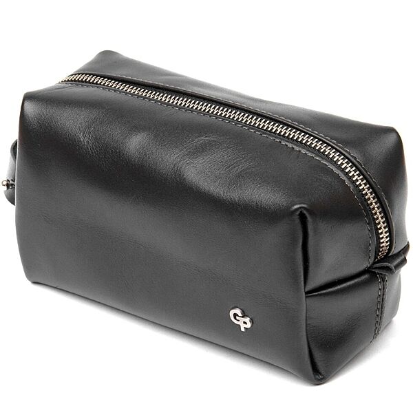 Шкіряна чоловіча косметичка 711415 Чорний