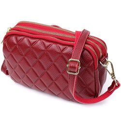 Сумка на три відділення для жінок з натуральної шкіри722889