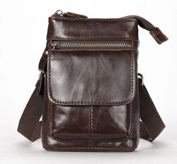 Сумка через плече чоловіча720097 Коричнева