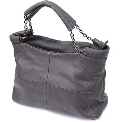 Повсякденна сумка для жінок з натуральної шкіри722989 Сірий
