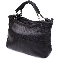 Повсякденна сумка з натуральної шкіри для жінок722992 Чорний