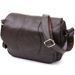 Сумка з натуральної шкіри для жінок722973 Коричневий