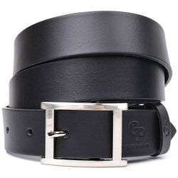 Якісний пояс під штани для чоловіків з натуральної шкіри 711689 Чорний