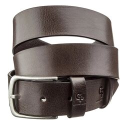 Ремінь чоловічий з круглою пряжкою 711271 Капучино