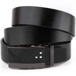 Ремінь чоловічий з ромбами на пряжці720291 Чорний