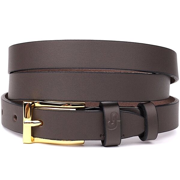 Елегантний вузький шкіряний ремінь для жінок 722952 Червоний