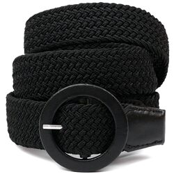 Жіночий текстильний ремінь720821 Чорний