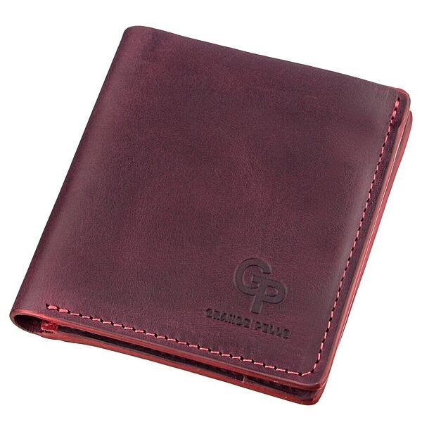 Оригінальне портмоне жіноче з накладною монетницьою 711225 Бордове