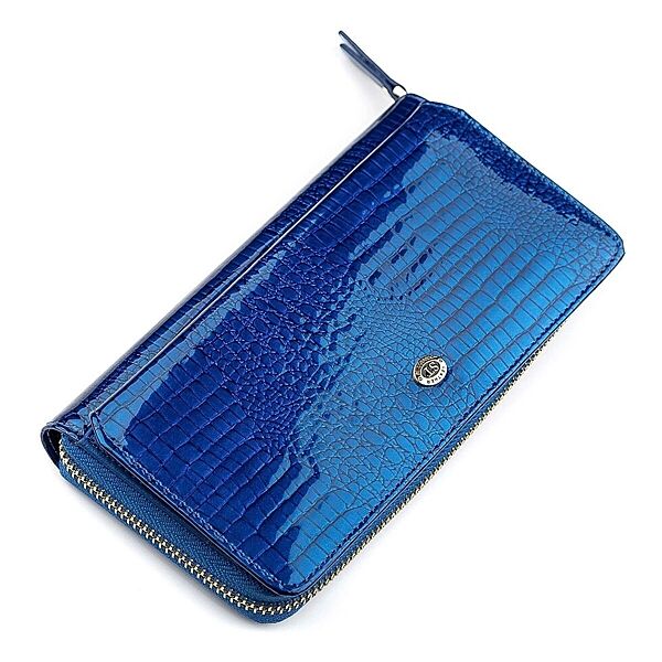 Гаманець жіночий 718435 S7001A лакований Синій