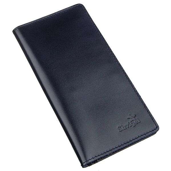 Вертикальне портмоне 713993 Синє