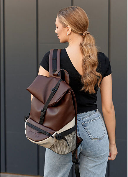 Рюкзак шококлад жіночий