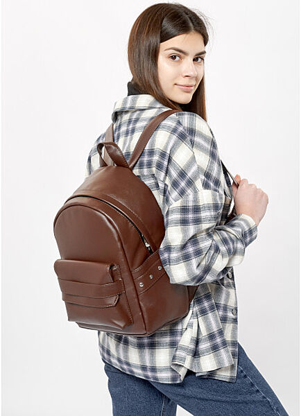Жіночий рюкзак шоколадний