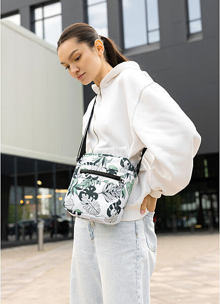 Жіноча сумка через плече месенджер принт