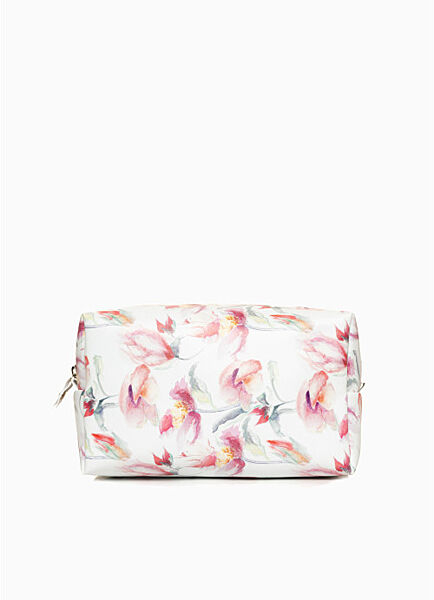 Жіноча косметичка принт квіти