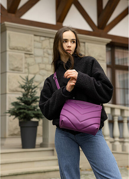 Сумка Кросбоді фіолетова