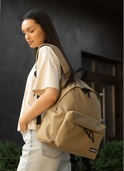 Жіночий рюкзак тканевий койот