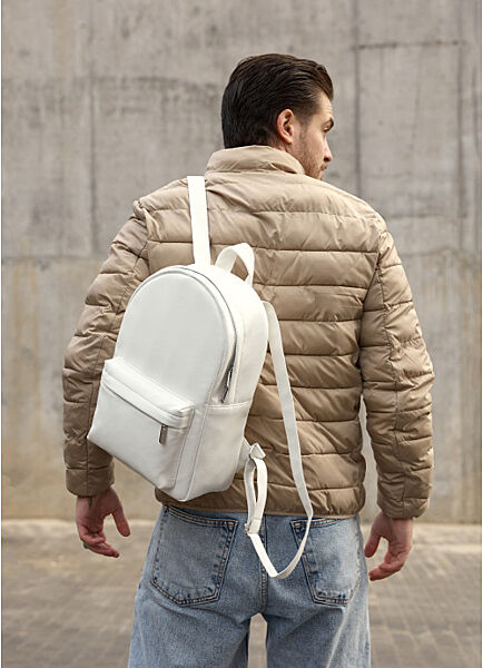 Чоловічий рюкзак білий