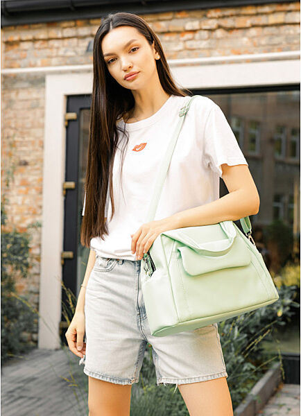 Жіноча сумка тоут спортивна м´ятна