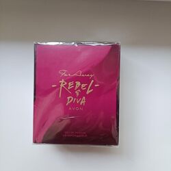 Жіноча парфумована вода avon far away rebel & diva 50 ml