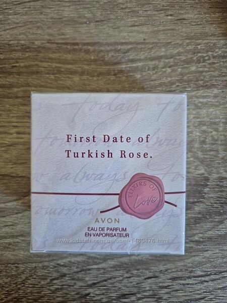 Парфумована вода avon first date of turkish rose для неї