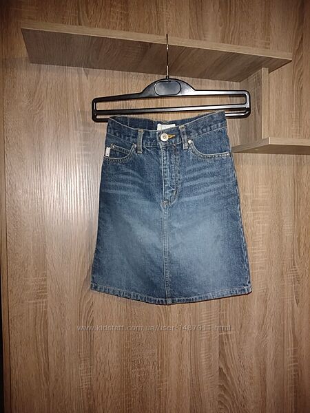 Юбка джинсовая Dubbster Denim H&M для девочки 7 - 8 лет, рост 128см
