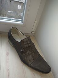 Туфли Jiansha мужские коричневые модельные 42