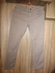 Джинсы на флисе брюки штаны C&A бежевые для девочки 11 - 13 лет, рост 152см