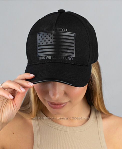 Бейсболка кепка женская черная размер 56-59