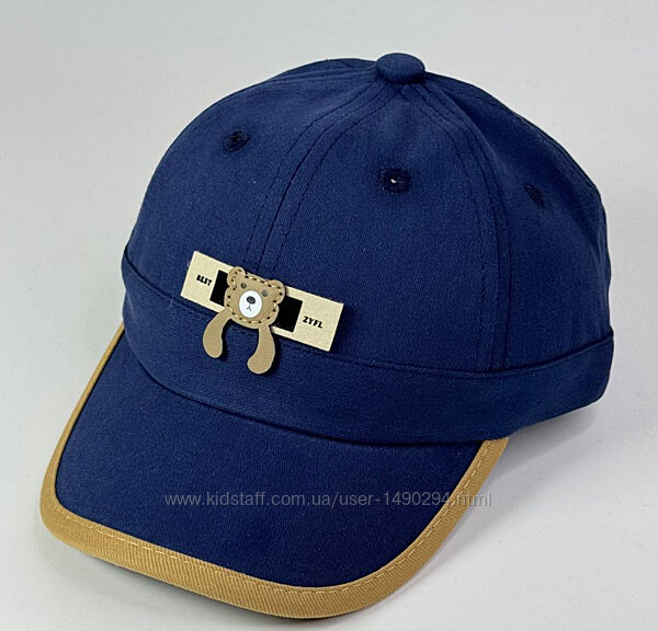 Бейсболка детская летняя для мальчика синяя размер 46-49