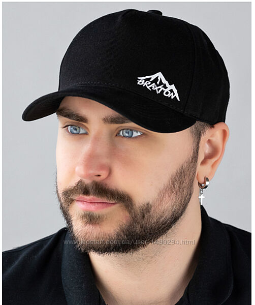 Бейсболка кепка мужская коттоновая черный размер 56-59