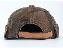 Феска кепка-докерка унисекс коричневый размер 57-58