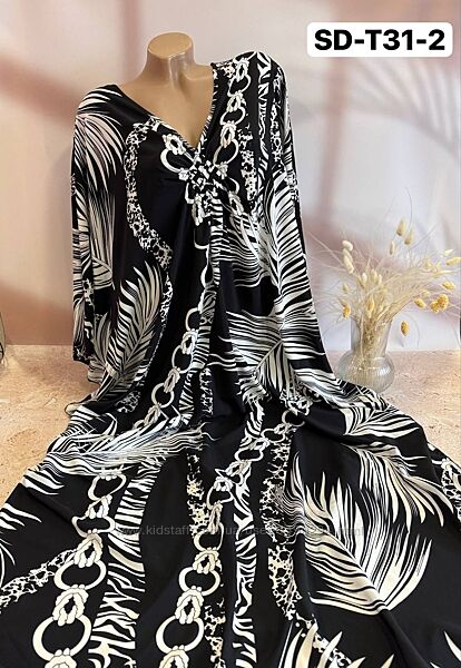 Туника женская летняя длинная оверсайз черный