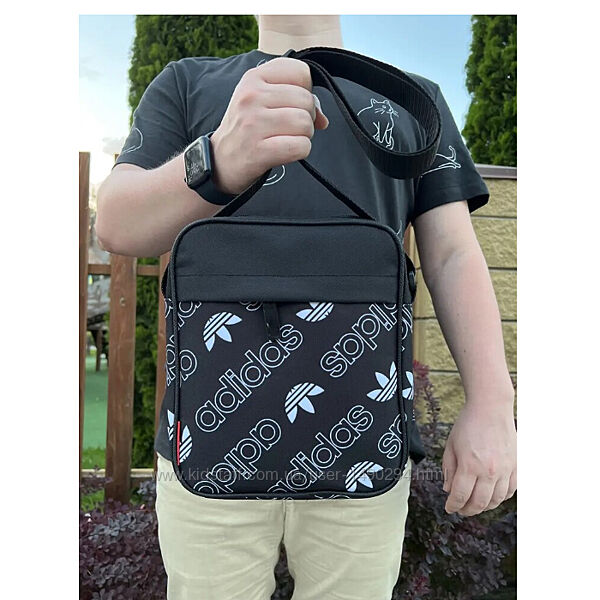 Сумка мужская через плечо, барсетка черная 012В