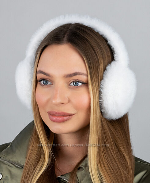 Наушники женские теплые пушистые Сузи белый