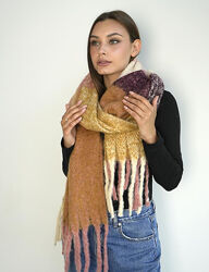 Палантин шерстяной женский мягкий