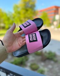 Шкіряні шльопанці Miu MIiu 35-39  ЖК Софія