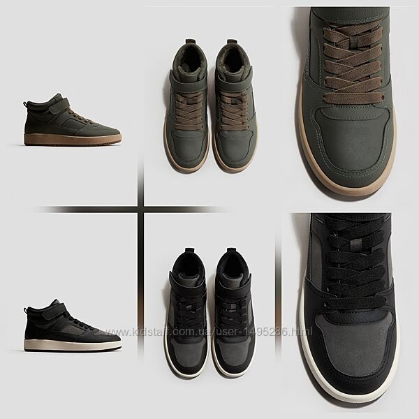 H&m. Колекція 2025року. Фірмові утеплені хайтопи.