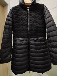 Пуховое пальто итальянский пуховик стеганая куртка высокий ворот от GEOX