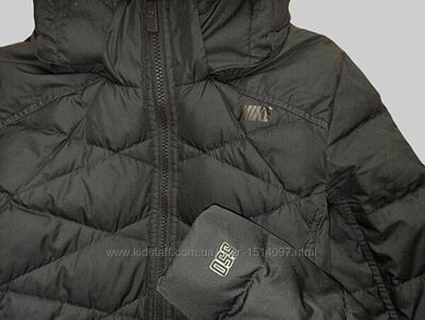 Новый женский пуховик найки куртка с капюшоном оригинал от NIKE