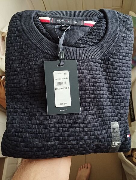 Tommy hilfiger xxl оригинал 100 коттон новый свитер