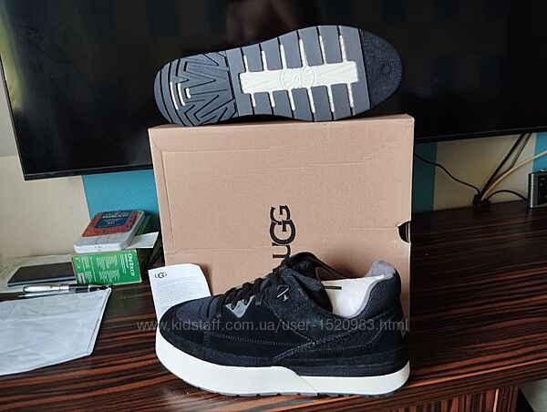 UGG Оригинал 44 Новые Кожаные Кроссовки  унисекс Черные