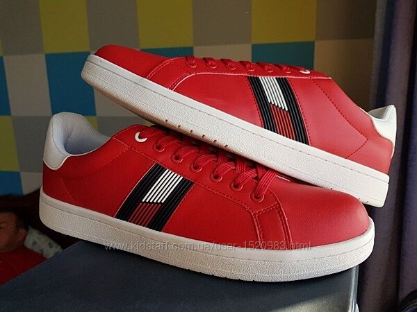 Tommy Hilfiger Оригинал 45 - Ст. 29.5 см Новые Кожаные Кроссовки
