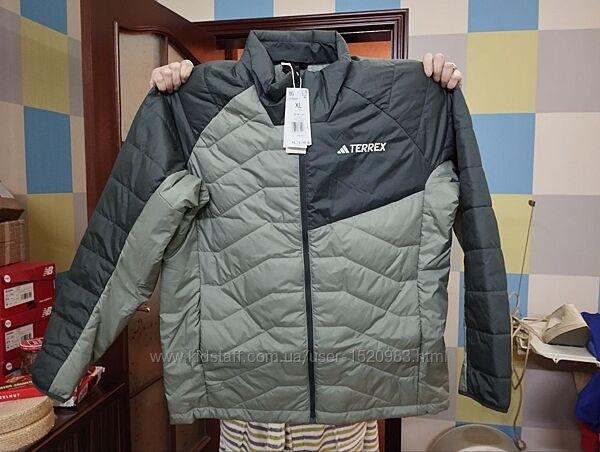 Adidas Terrex XL Оригинал 2025 Новая Куртка Пуховик Курточка Деми Хаки