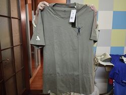 Adidas XXL Оригинал Jude Bellingham Новая Футболка 100 Коттон Хаки