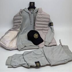 Комплект чоловічий Stone island три в одному, знижка