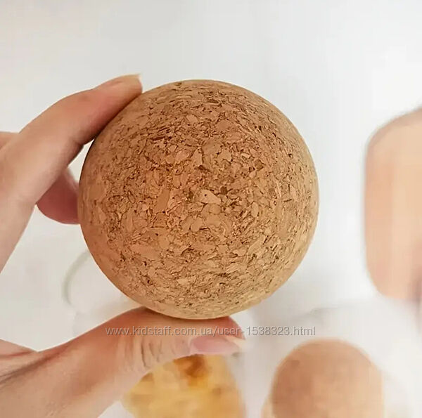 Натуральний корковий масажний мяч