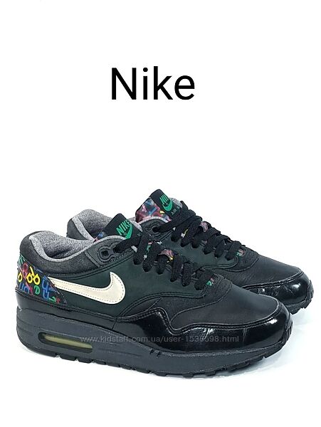 Кожаные кроссовки Nike Air Max 1 Premium Alphabet Оригинал