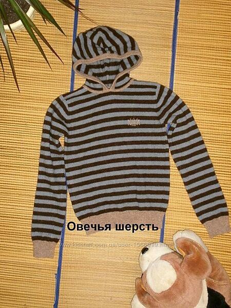 Теплий светрик з вовною 5-6 р