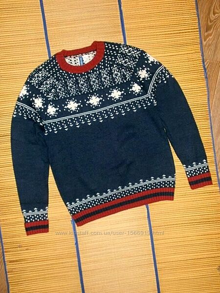 Святковий светр з вовною 44-46 р